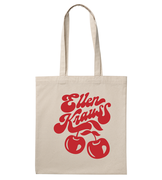 Cherry On Top Tote Bag White/Red